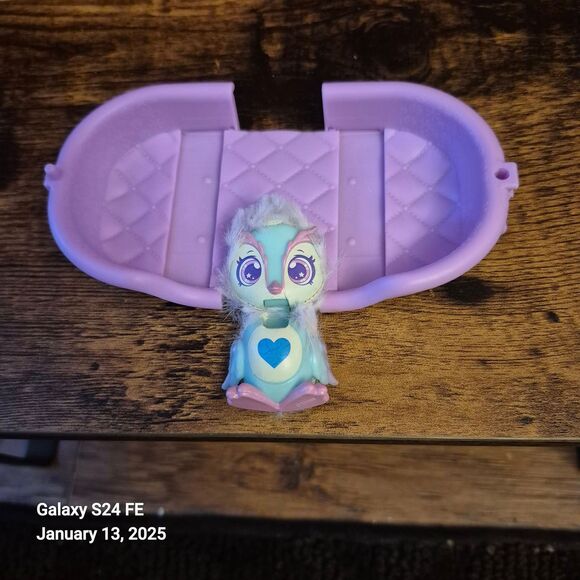 Littlest Pet Shop Scruff Surprise Vet Rescue Fuzzy Owl & Violet Carry Case EUC - Picture 2 of 3